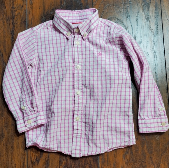 Neck & Neck set of 3 button down shirt sz 2T Pink, White, and Green plaid - Picture 11 of 16